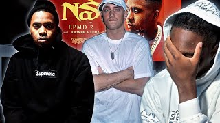 EMINEM CRAZY! Nas - EPMD 2 feat. Eminem & EPMD REACTION | First Time Hearing