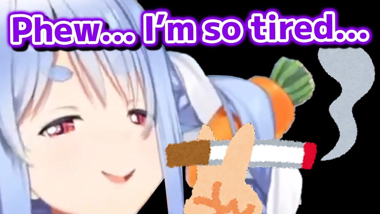 Viewers believe Pekora does smoke for real because her acting is too perfect [Hololive Eng Sub]