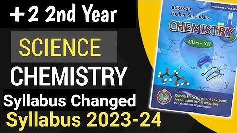 chse syllabus science 2023-24 pdf class 12|| Chemistry New syllabus Chse 2023-24