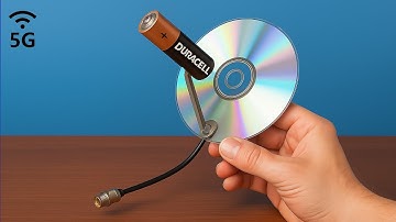How I Made a Powerful TV Antenna from a CD and a Battery (DIY Signal Booster)