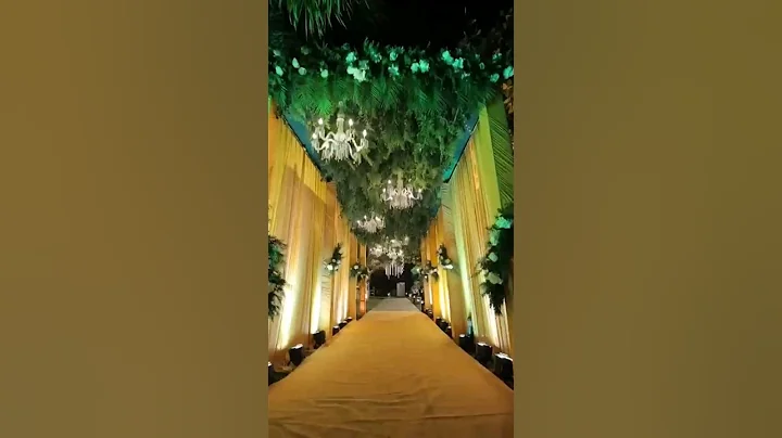 Royal Elegance: Sangeet Wedding Decor Reel | Glitz Events by Manali | Shorts