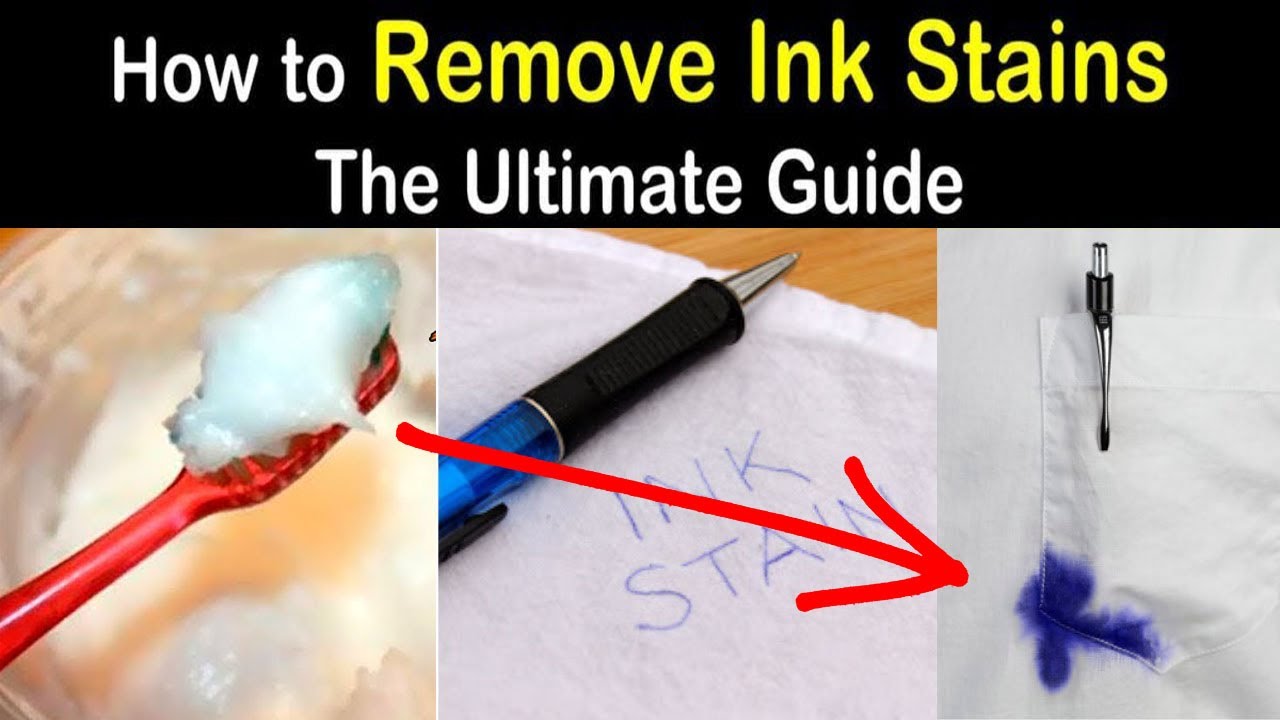 Simple Way to Remove Ballpoint Ink from Clothes - Magical Ballpoint Ink ...