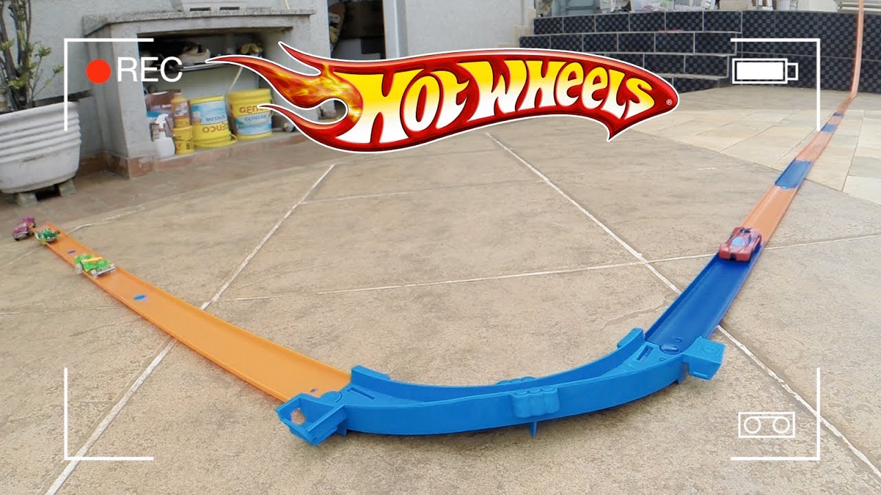 Pista de Percurso e Veículo - Hot Wheels - Action - Competição