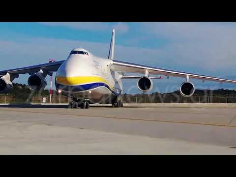 Antonov-124 προσγειώνεται στο Αεροδρόμιο Χανίων για ανεφοδιασμό