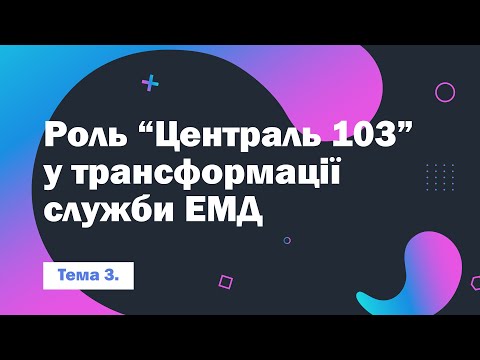 1.3. Роль "Централь 103" у трансформації служби ЕМД ►  "Централь 103"