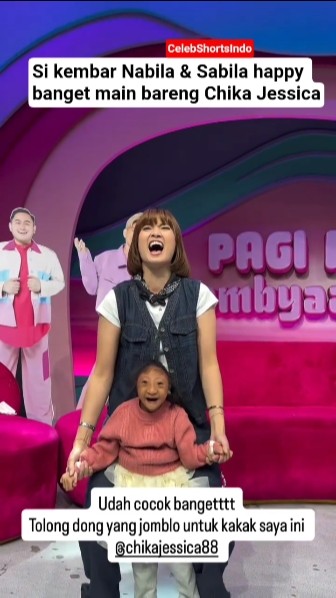 Si kembar Nabila & Sabila happy banget main bareng Chika Jessica #viral #trending #vlog #shortvideo