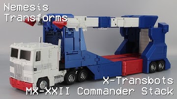 Nemesis Transforms X-Transbots MX-XXII Commander Stack (Toon Version)