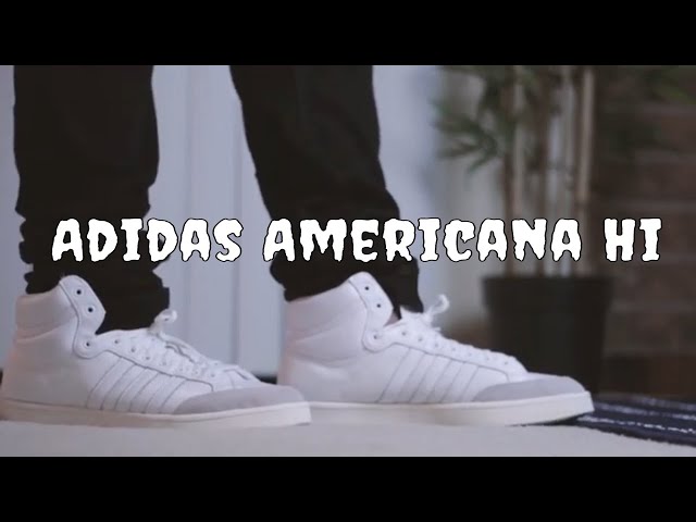 Adidas Americana "Triple White" Review And On - YouTube