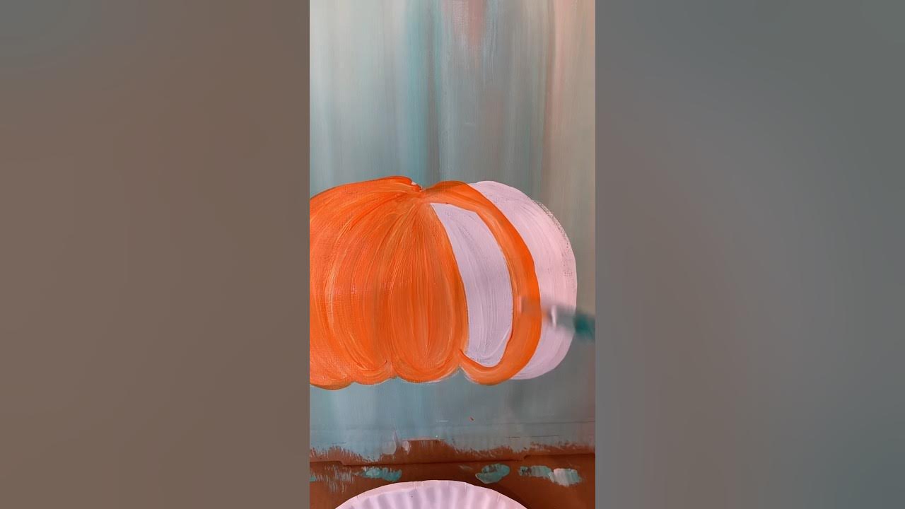 Paint a Pumpkin with Acrylic Paint on Canvas  Fall Painting Ideas and  Painting Tutorials for Beginners — Elle Byers Art
