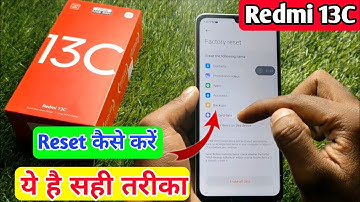 how to reset redmi 13c | redmi 13c reset kaise kare