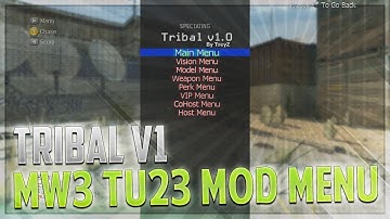 CoD MW3 Mod Menu - Tribal v1 MW3 Mod Menu TU23 RGH (+ Download)