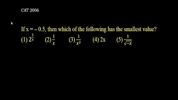 Cat 2006 2 Smallest Value