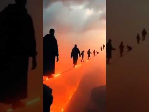 مشهد مهيب يوم القيامة المرور على الصراط المستقيم 