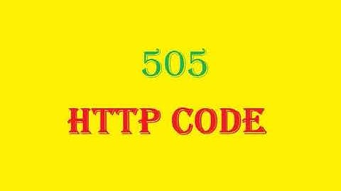 505 HTTP Version Not Supported
