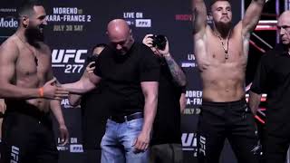 Nicolae Negumereanu vs Ihor Potieria FINAL FACEOFF - UFC 277 STAREDOWNS