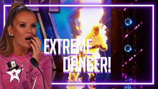 Most Dangerous Rubiks Cube Trick Ever On Britains Got Talent