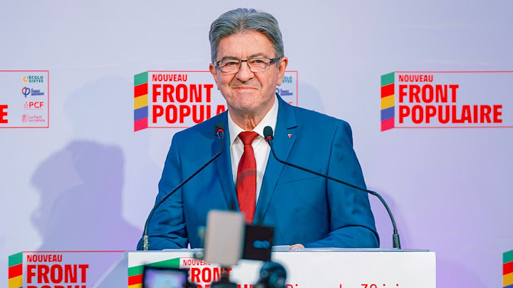 Intervention de Jean-Luc Mélenchon sur les élections législatives 2024