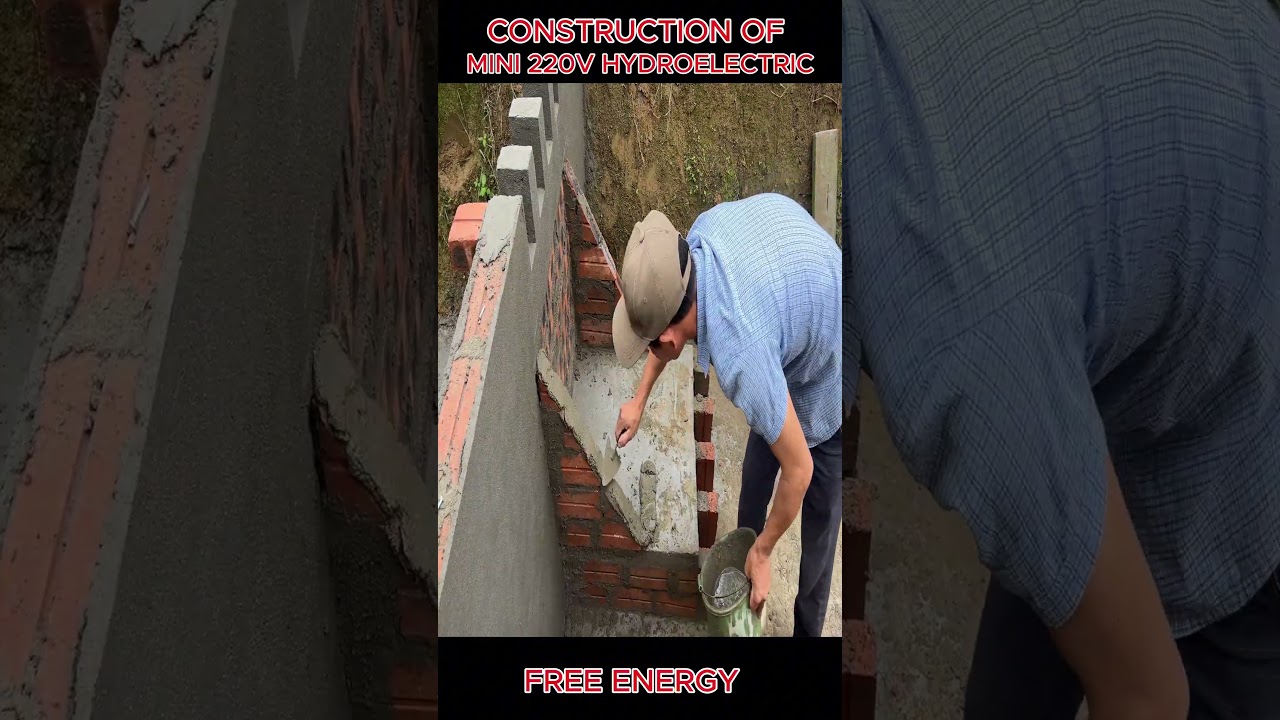 Construction of 220V mini hydroelectric power plant 