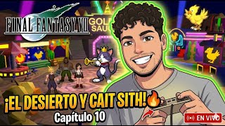 FFVII #10: ¡Escapando de la prisión y el desierto con Cait Sith! 🐾🚀