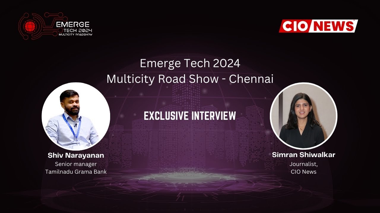 Shiv Narayan Exclusive Interview: Shiv Narayanan's Insights on EmergeTech Multicity Chapter Chennai