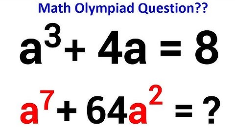 A Nice Math Olympiad Question, Can You Solve? | Mathematics | Math Algebra Questions