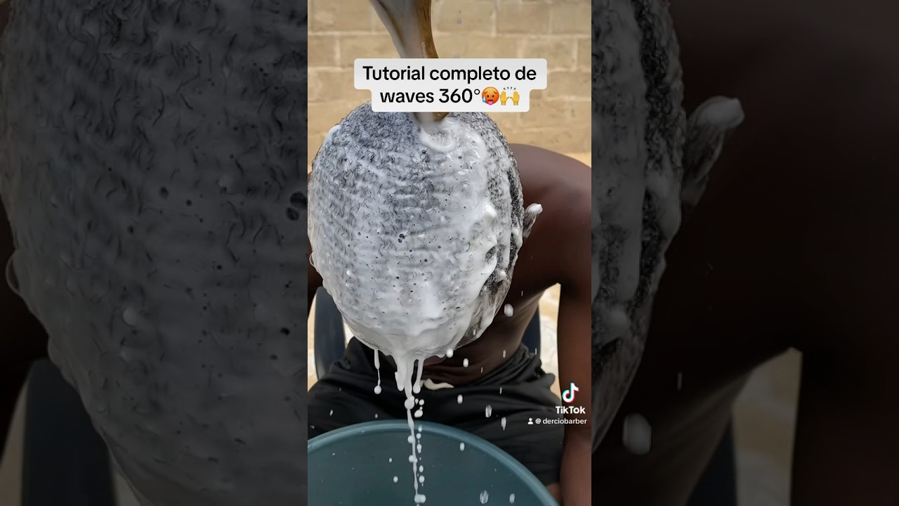 Como fazer waves360° sem material / tutorial 😱🙌 #barbershop #waves #barbearia #360waves #tutorial