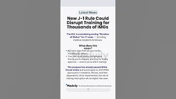 New J1 Visa Rule 2025 J1visa Imgs Residency Residencyprogram 