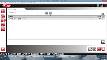 Delphi Ds150 - Renault Megane Scenic 3 - ABS/ESP - Real Time Data