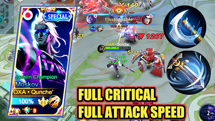 FULL BUILD CRITICAL + ATTACK SPEED !! BEST BUILD MOSKOV 2022 | BUILD MOSKOV TERSAKIT - MLBB