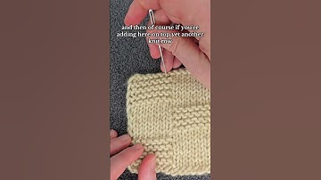 How to count rows and stitches over a garter stitch #knittingtutorial #knittingforbeginners