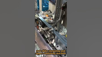 Automatic Slider Mounting and Zipper Combining Machine#zippers   #zippermachine #factory