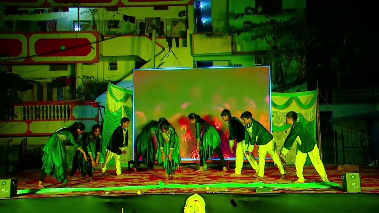 Krishna Dance Achutham keshavam performance by Sarvothomukha International Public School | SIPS