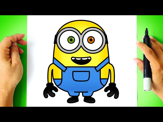 Como Desenhar o Stuart dos Minions  Desenho dos minions, Minios desenho,  Desenho de desenho animado