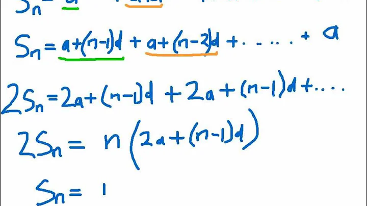 How to prove the sum of n terms of an arithmetic series
