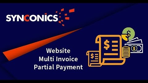 How to manage  Website Multi Invoice Partial Payments? | OdooApps
