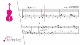 Albinoni: Adagio - Cello Sheet Music (Very Easy Level) screenshot 4