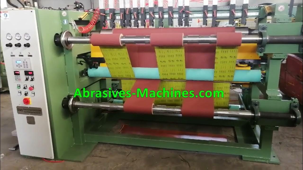 Jumbo roll slitter/ Abrasive cloth jumbo roll slitting machine/ Abrasive jumbo roll slitter