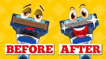 How To Sharpen And Reuse An Old Dull Razor Blade With Sponge And Polishing Paste GOI Simple LifeHack