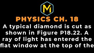 Celebrity 18.22 Mastering Physics Solution-"A typical diamond is cut as shown in the figure. A ray of light Net Worth