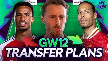 FPL GW12 TRANSFER PLANS I BEST GABRIEL REPLACEMENTS I Fantasy Premier League 25/26