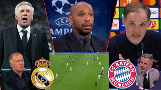 Real Madrid vs Bayern Munich 2-1 Henry \u0026 Paul Scholes Reacts To VAR | Ancelotti \u0026 Tuchel Interview