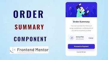 Order Summary Component | Frontend Mentor Challenge | Newbie Challenge