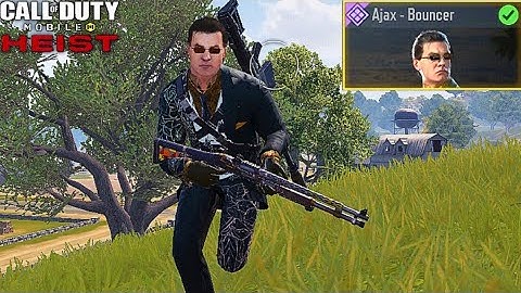 AJAX - BOUNCER "SECRET AGENT HITMAN" GAMEPLAY! | CALL OF DUTY MOBILE | SOLO VS SQUAD! SEASON 1 HEIST
