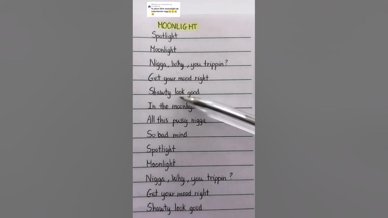 XXXTentacion - Moonlight (Lyrics Music 2021)