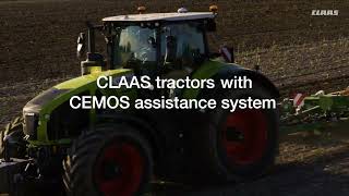 CLAAS tractors with CEMOS assistance system.