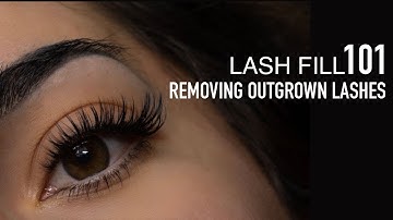 Volume Lash 101/ How to remove grown out lashes/ Eyelash Fill Tutorial /  Eyelash Removal Techniques