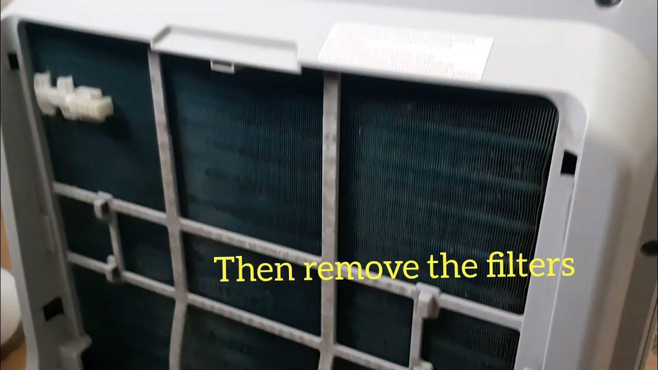 How To Clean Portable Air Cooler How to clean portable air conditioner filters. - YouTube