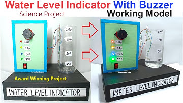 water level indicator with buzzer working model for science project exhibition  - diy | howtofunda
