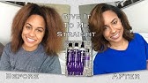 Natural Hair | How to Straighten Natural Hair with The Mane Choice - YouTube