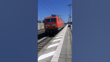 Der Zug hat keine Bremsen #23 mit BR 143 SFS München Augsburg Durchfahrt in Mering St Afra